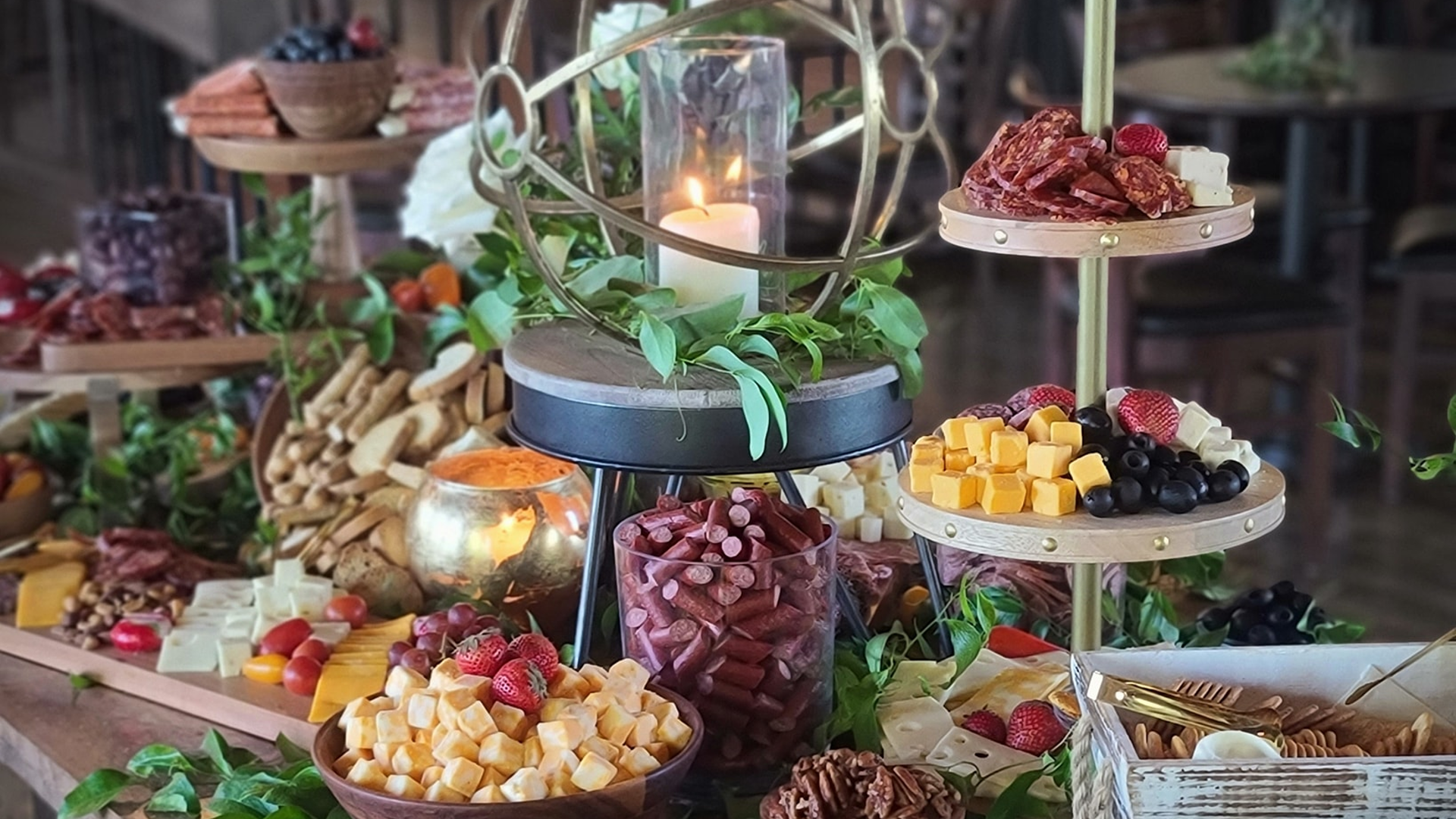 KP Katering's stunning catering spread at a Chippewa Valley event