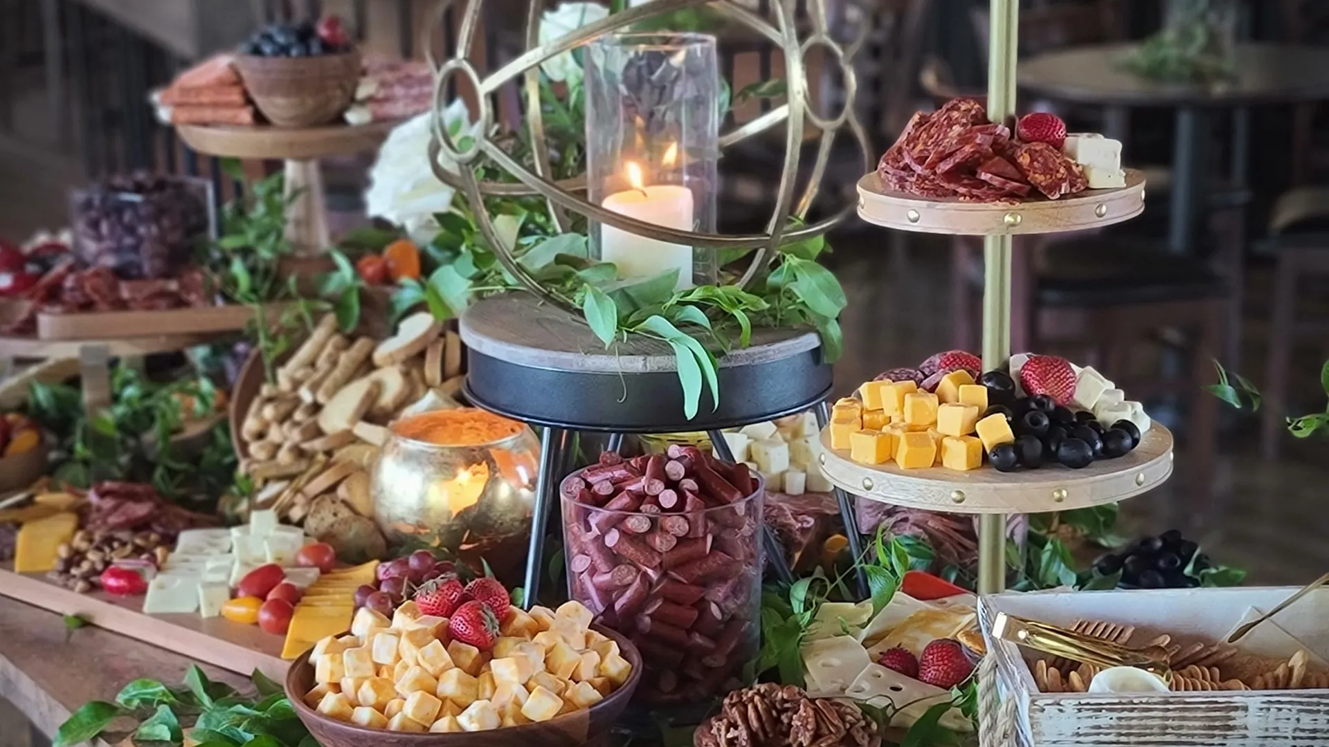 KP Katering's stunning catering spread at a Chippewa Valley event